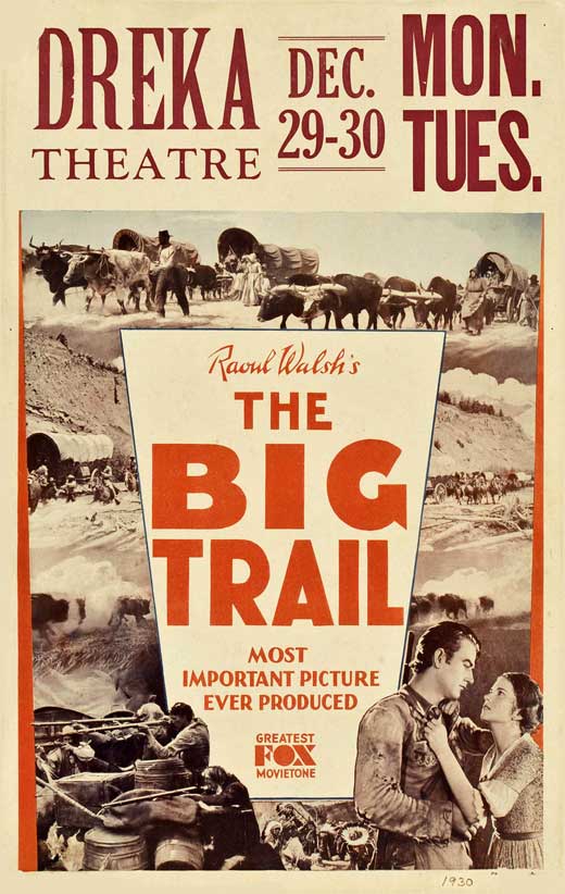 The Big Trail Movie Poster Print showcasing classic film adventure.