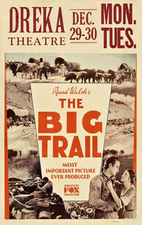 The Big Trail Movie Poster Print showcasing classic film adventure.