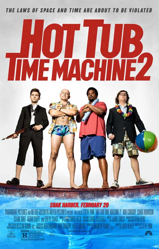 Hot Tub Time Machine 2 Movie Poster Print in 11x17 size.