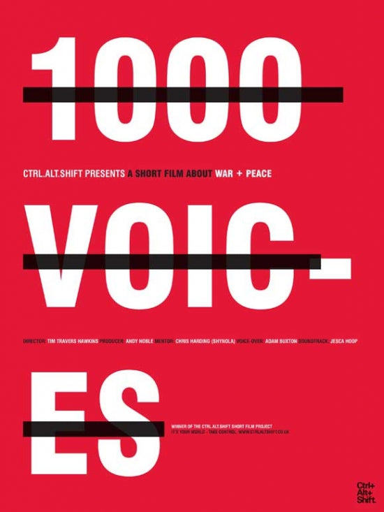 1000 Voices Movie Poster Print featuring vibrant cinematic design.