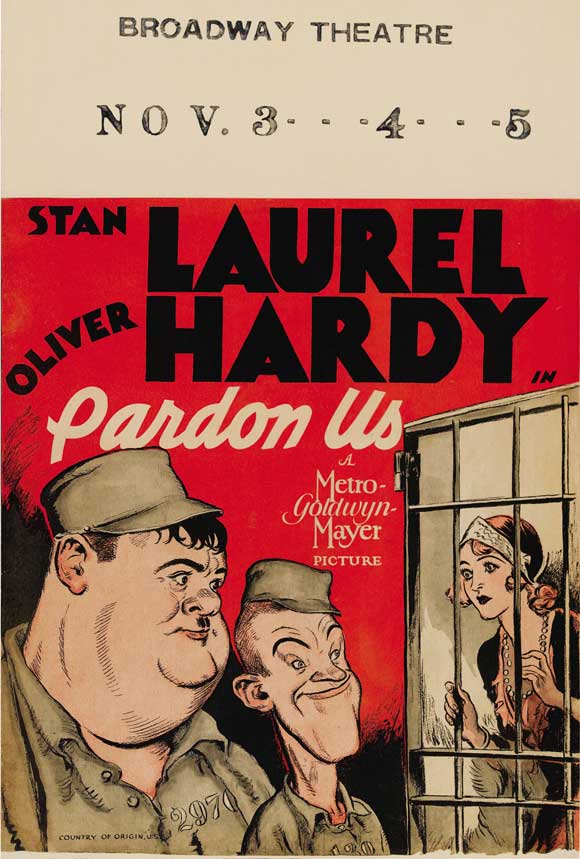 Pardon Us Movie Poster Print featuring vibrant colors and classic design.