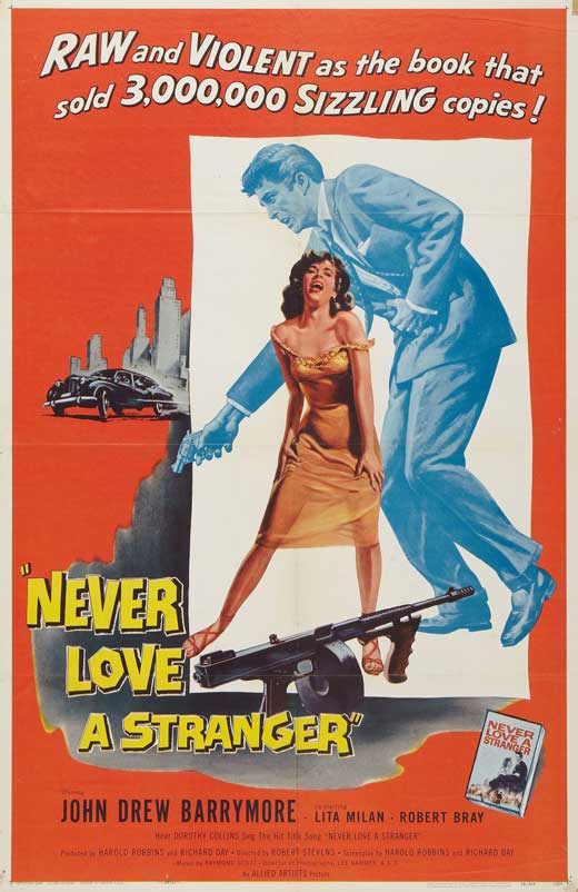 Never Love a Stranger Movie Poster Print featuring classic cinematic art.