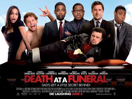 Death at a Funeral Movie Poster Print showcasing comedic film art.