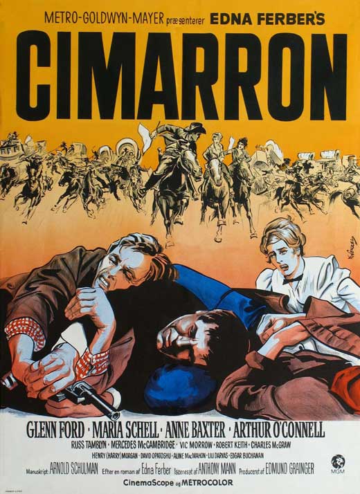 Cimarron Movie Poster Print showcasing classic Western art