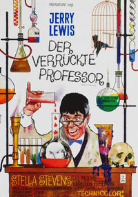 The Nutty Professor Movie Poster Print featuring classic comedy art.