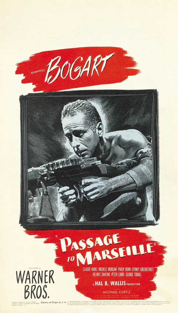 Passage to Marseille Movie Poster Print showcasing classic cinema.