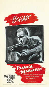 Passage to Marseille Movie Poster Print showcasing classic cinema.