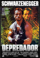 Predator Movie Poster Print showcasing the iconic alien warrior in a jungle setting.