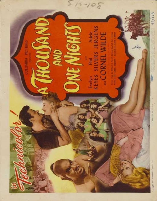 Thousand and One Nights Movie Poster Print featuring vibrant colors and enchanting design.