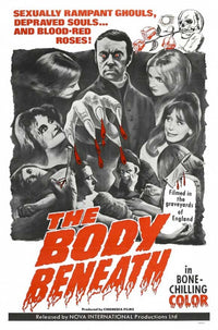 The Body Beneath movie poster print featuring horror cinema art.