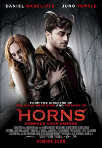 Horns movie poster print showcasing dark and mysterious themes.
