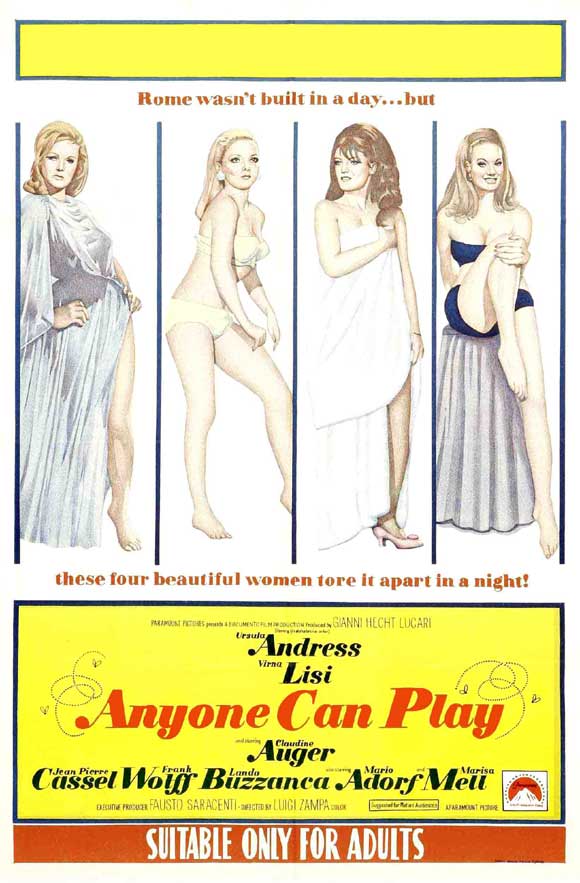 Anyone Can Play Movie Poster Print showcasing vibrant cinema art.