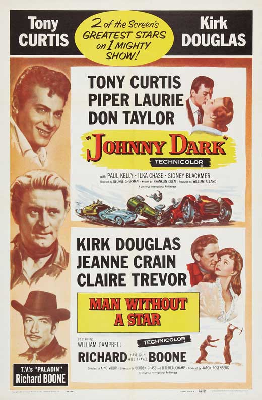 Man Without a Star Movie Poster Print showcasing classic Western film imagery.