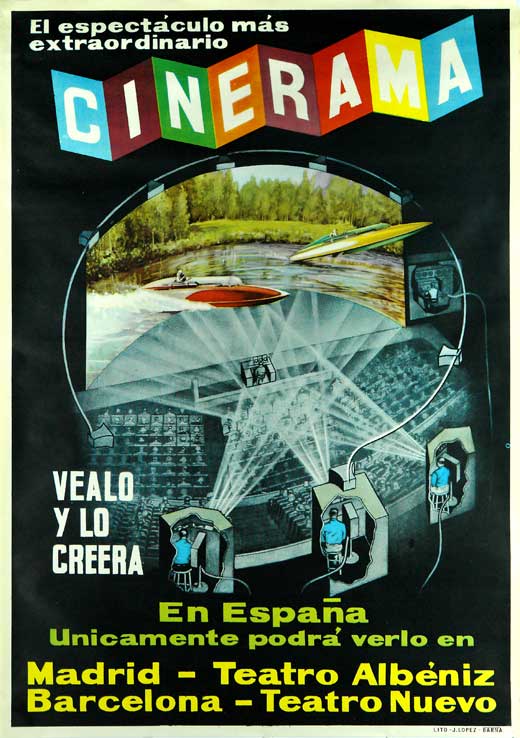 This is Cinerama Movie Poster Print featuring classic cinema art