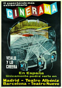 This is Cinerama Movie Poster Print featuring classic cinema art