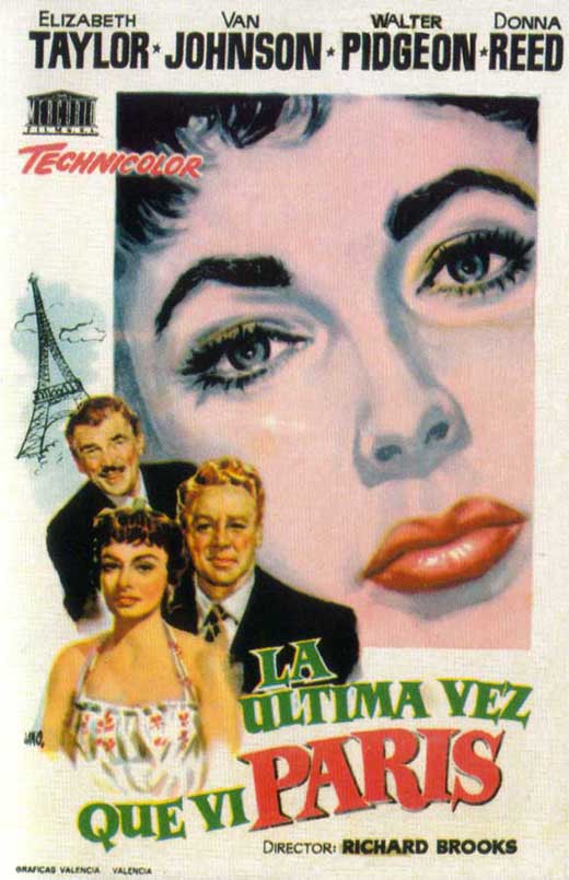 The Last Time I Saw Paris Movie Poster Print - Classic Cinema Art