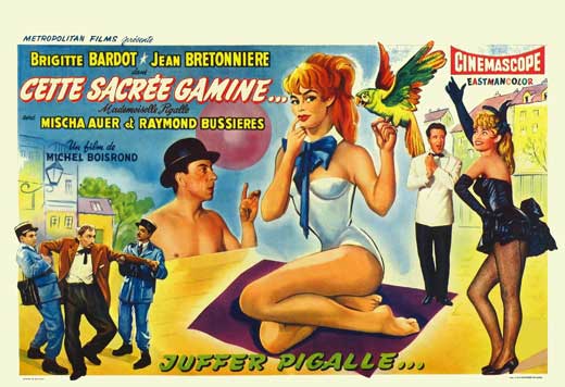 Mam'zelle Pigalle Movie Poster Print showcasing classic cinema art.