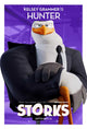 Storks movie poster print featuring colorful animated characters
