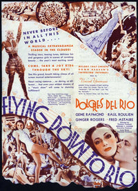 Flying Down to Rio Movie Poster Print showcasing classic cinema.