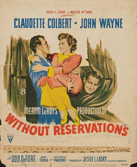 Without Reservations Movie Poster Print showcasing classic cinema design.