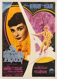 Funny Face Movie Poster Print showcasing classic film art.