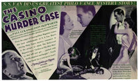The Casino Murder Case Movie Poster Print showcasing vintage film intrigue.