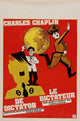 The Great Dictator Movie Poster Print featuring Charlie Chaplin.