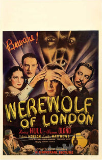 Werewolf of London Movie Poster Print featuring classic horror art.
