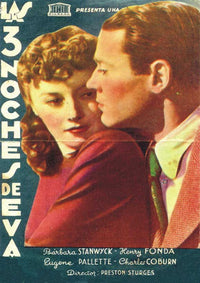 The Lady Eve Movie Poster Print showcasing classic film charm and style.