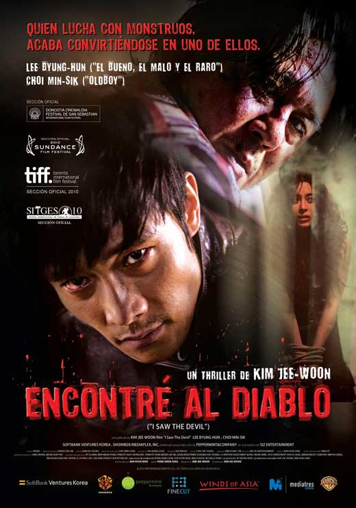 I Saw the Devil Movie Poster Print featuring dramatic imagery from the film.
