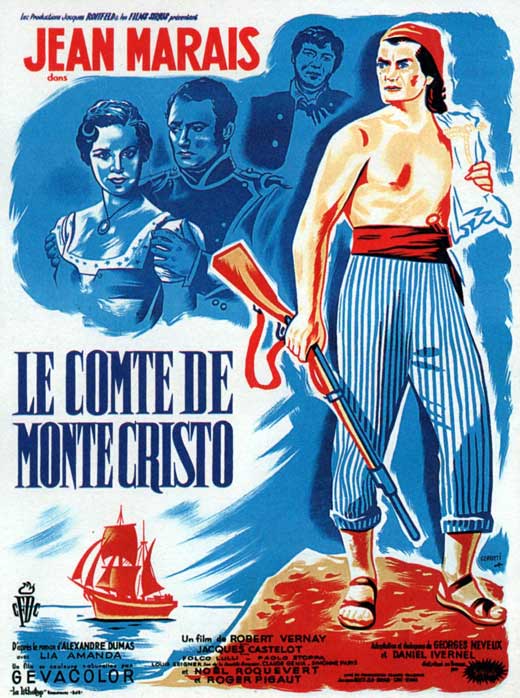 The Count of Monte Cristo Movie Poster Print showcasing the classic tale of adventure and betrayal.