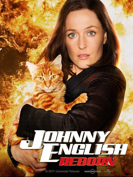 Johnny English Reborn Movie Poster Print featuring Rowan Atkinson.