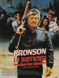 Death Wish 4: The Crackdown movie poster print featuring intense visuals.