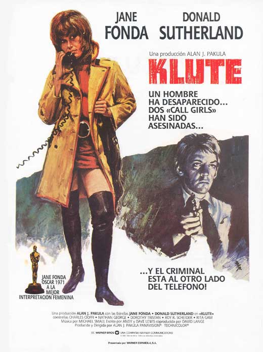 Klute Movie Poster Print - Classic Film Artwork