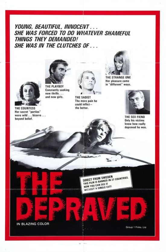 Depraved Movie Poster Print - Dark themed art for home decor.
