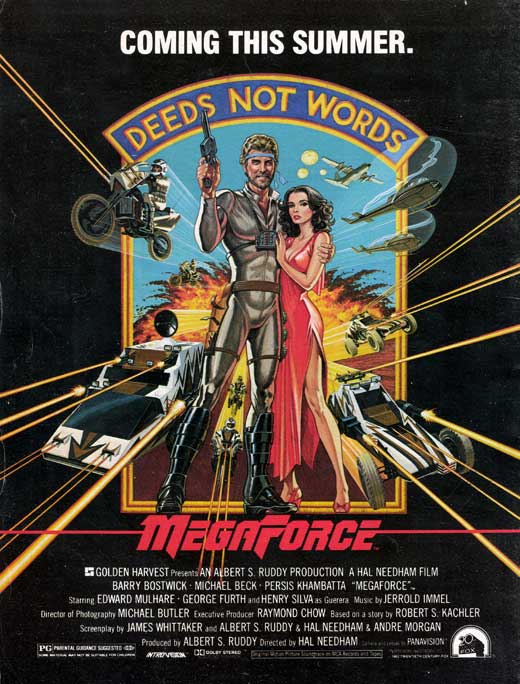 Megaforce Movie Poster Print featuring dynamic visuals from the film.