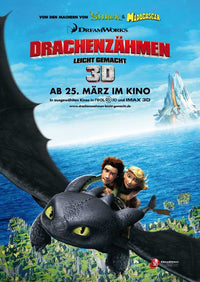 How to Train Your Dragon Movie Poster Print featuring Toothless and Hiccup.