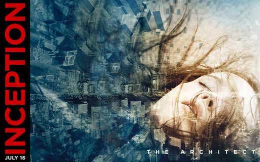 Inception Movie Poster Print featuring iconic imagery from the film.