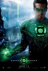 Green Lantern Movie Poster Print featuring vibrant colors and dynamic design.