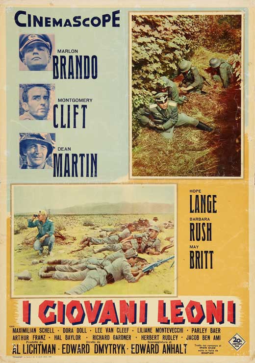 The Young Lions Movie Poster Print showcasing classic film art.