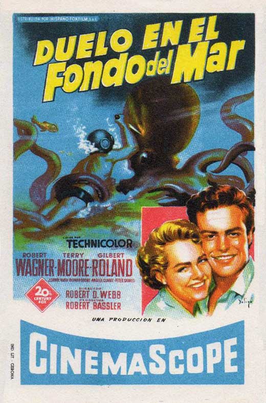 Beneath the 12-Mile Reef Movie Poster Print showcasing an underwater scene.