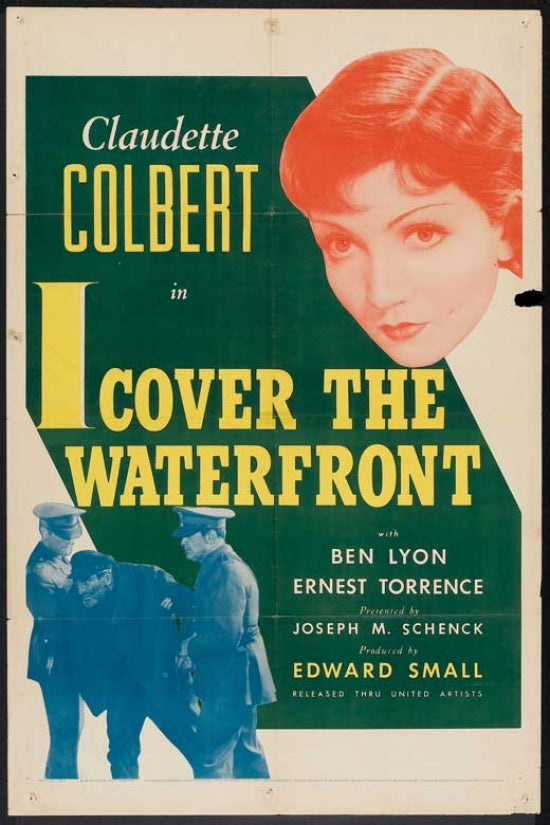 I Cover the Waterfront Movie Poster Print showcasing classic film scenes.