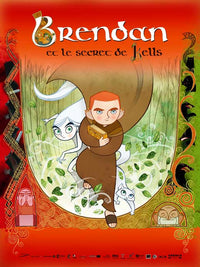 The Secret of Kells Movie Poster Print featuring enchanting animation art.