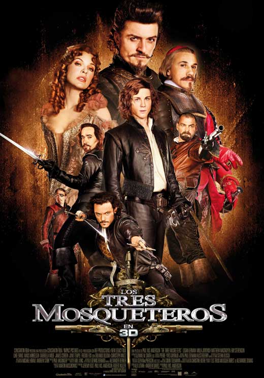The Three Musketeers Movie Poster Print featuring iconic scenes.
