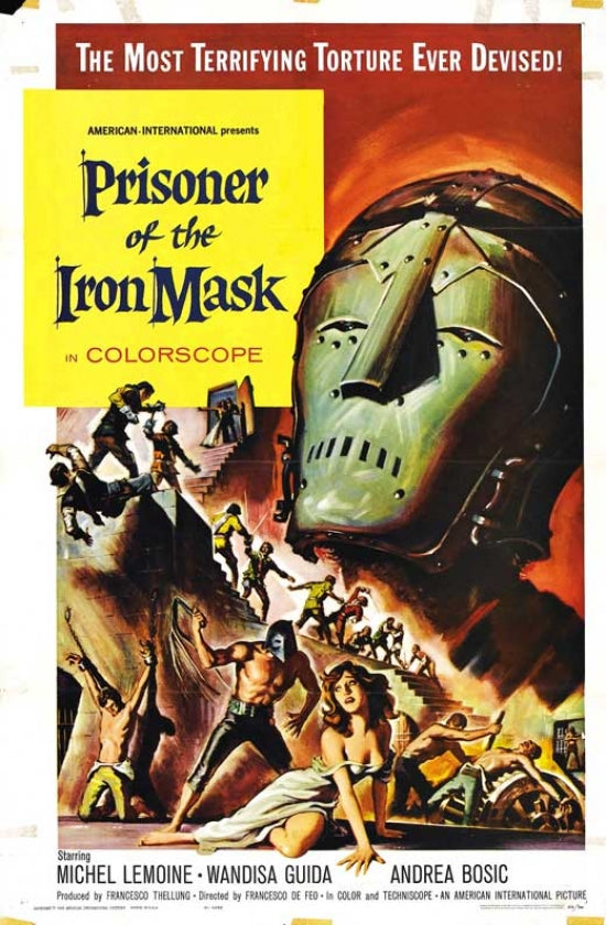 The Prisoner of the Iron Mask movie poster print showcasing classic cinema art.