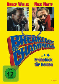 Breakfast of Champions Movie Poster Print featuring vibrant artwork.