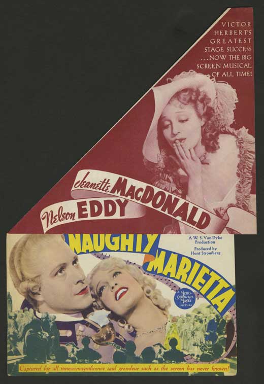 Naughty Marietta Movie Poster Print showcasing vintage cinema charm.