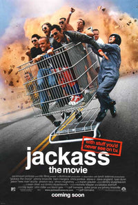 Jackass: The Movie Poster Print showcasing wild and humorous moments from the film.