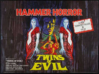 Twins of Evil Movie Poster Print showcasing classic horror art.