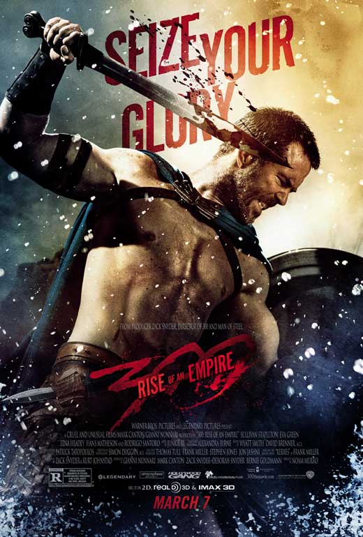 300: Rise of an Empire Movie Poster Print showcasing epic cinematic artwork.